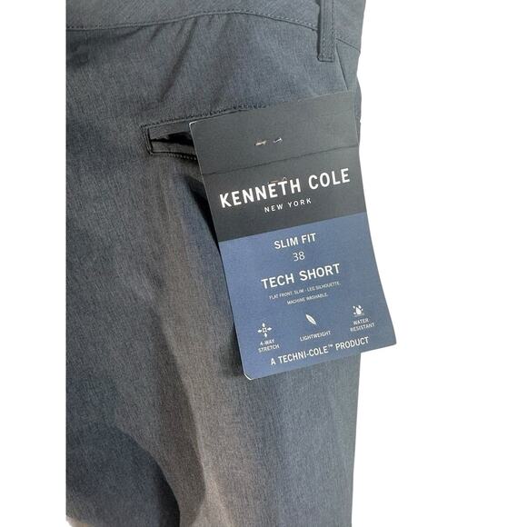 NWT Men's KENNETH COLE TECH SHORTS 38 Slim Fit SECURITY POCKET Moisture WICK - Picture 5 of 11